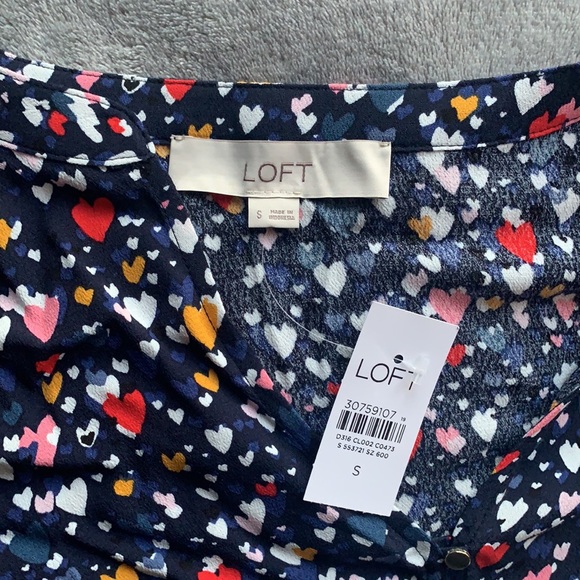 Loft - Heart Ruffle Dress - Picture 4 of 5